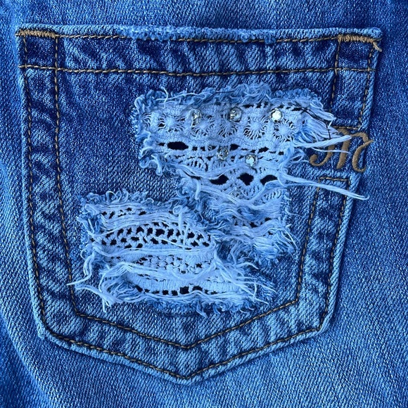 Miss Me Jeans Boyfriend Ankle Jeans Distressed - Picture 3 of 10